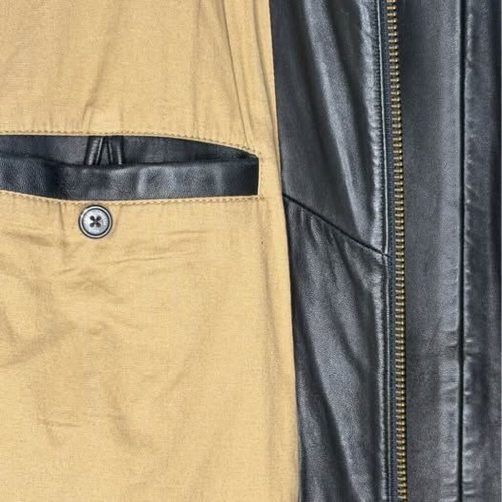 Vintage Polo Ralph Lauren Black Leather Jacket XXL - Picture 9 of 9